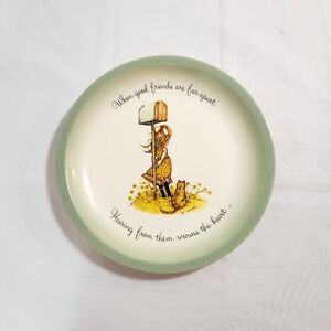 Vintage Holly Hobbie Friendship Decorative Plate 10.5"
